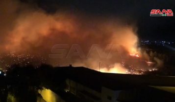 حريق في ريف دمشق
