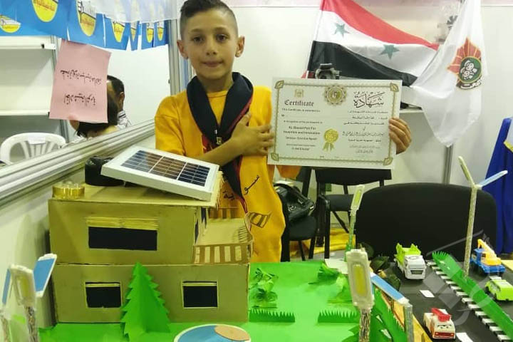 طفل سوري يحقق إنجاز في عالم الاختراعات