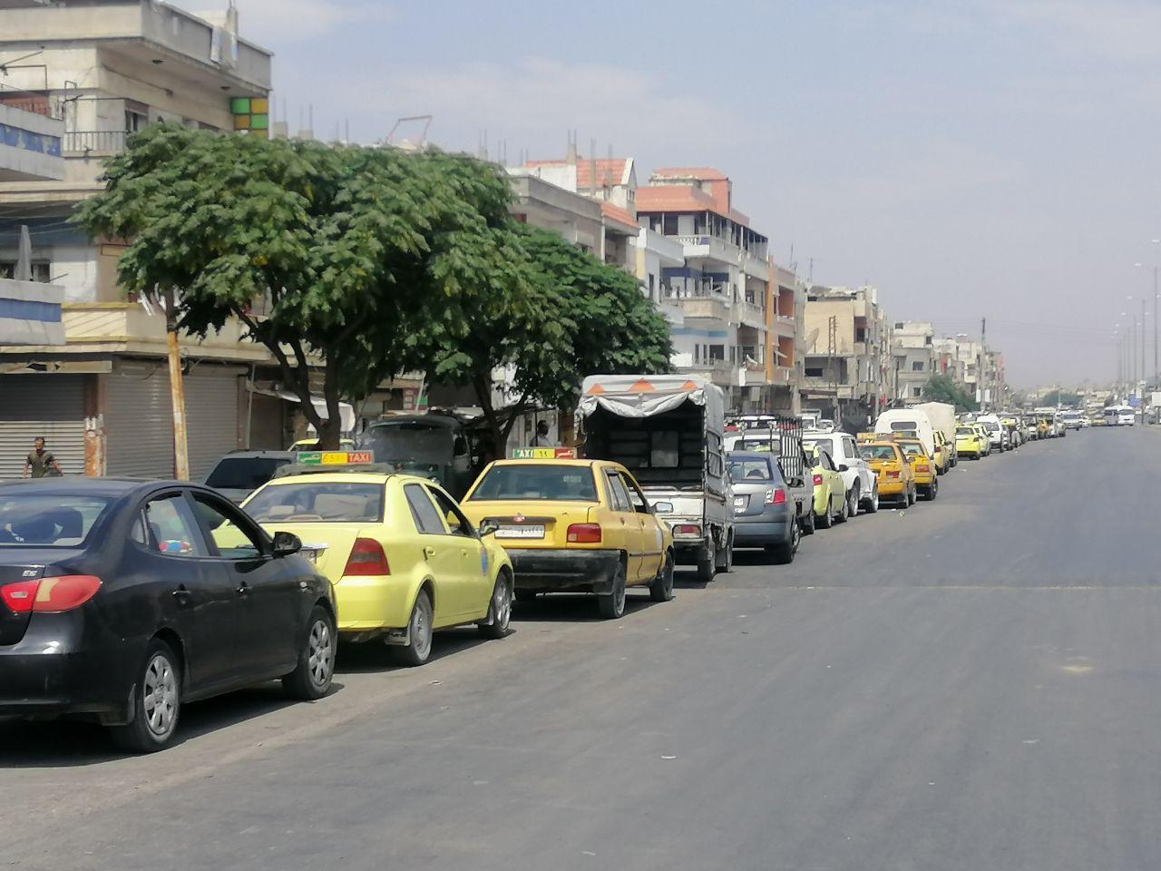 أزمة البنزين في حمص