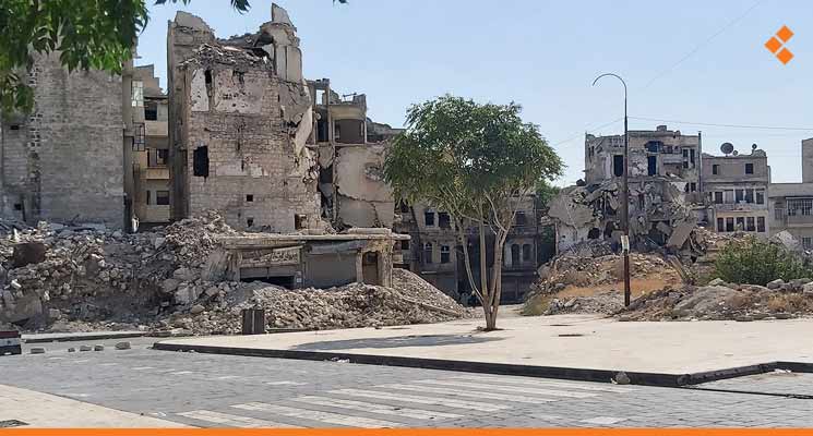حلب.. إخلاء مبانٍ سكنية في حي الصالحين بعد ثبوت خطورة أحدها على الأهالي